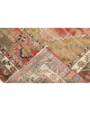 Distressed Vintage Turkish Runner Rug - 3`0