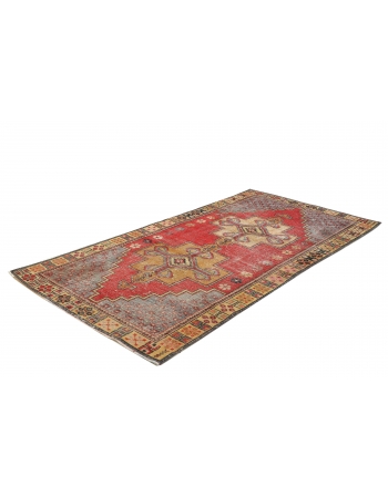 Vintage Decorative Turkish Konya Rug - 4`6