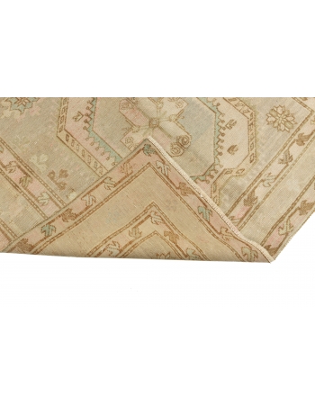 Washed Out Vintage Caucasian Rug - 4`4