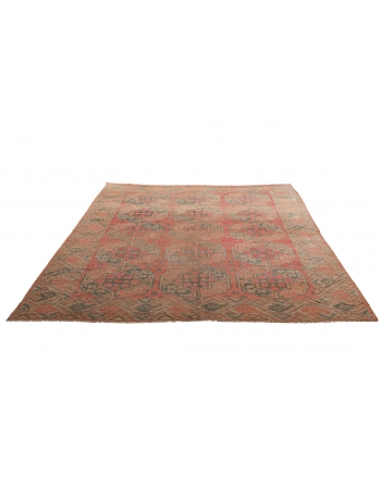 Washed Out Afghan Ersari Rug - 6`11