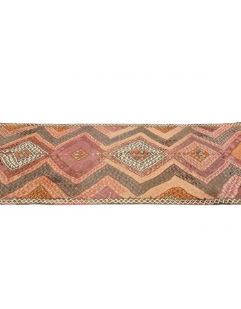 Vintage Decorative Turkish Kilim Rug - 4`8