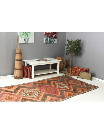 Vintage Decorative Turkish Kilim Rug - 4`8