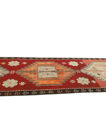 Vintage Decorative Turkish Kilim Runner - 4`1