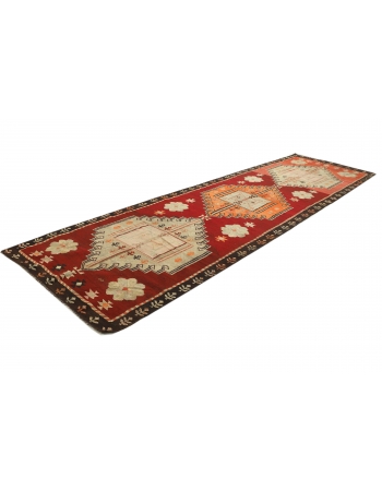 Vintage Decorative Turkish Kilim Runner - 4`1