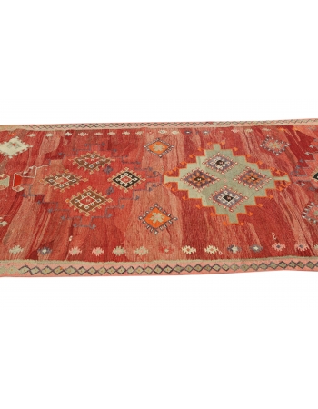 Vintage Turkish Kars Kilim Rug - 4`6