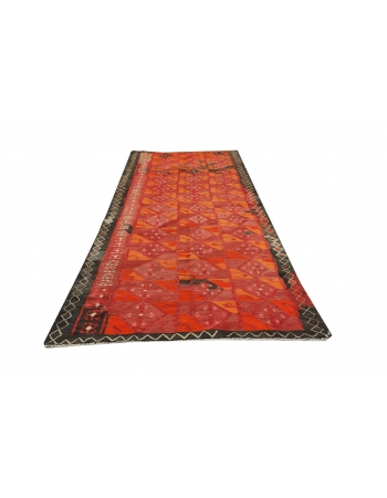 Decorative Vintage Kars Kilim Rug - 4`7