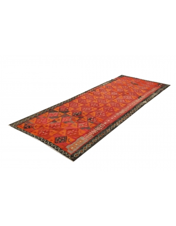 Decorative Vintage Kars Kilim Rug - 4`7