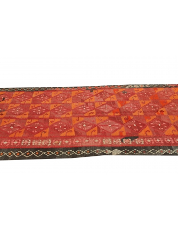 Decorative Vintage Kars Kilim Rug - 4`7