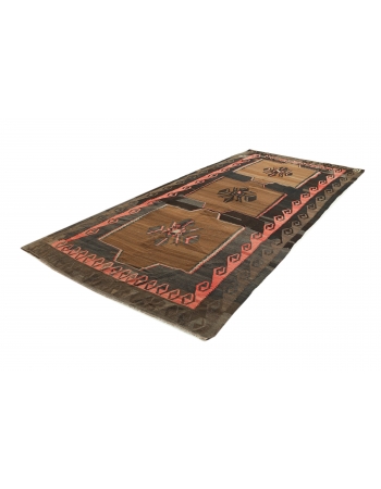 Vintage Decorative Large Kilim Rug - 6`5