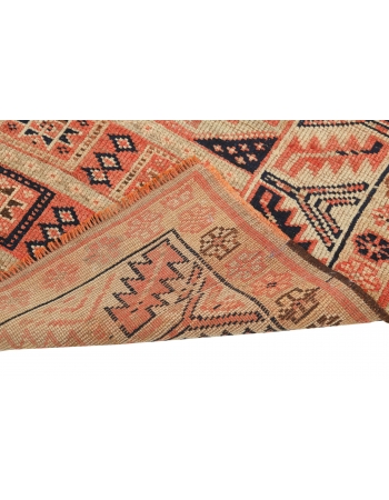 Vintage Faded Turkish Runner Rug - 3`3