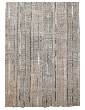 Modern Gray Unique Kilim Rug - 9`1" x 11`11"