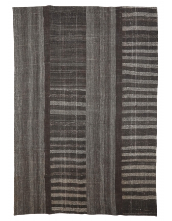 Unique Vintage Large Kilim Rug - 9`7" x 14`1"