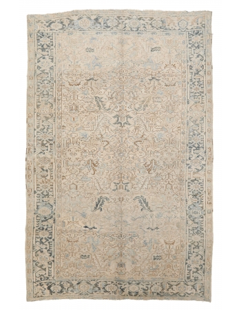 Washed Out Vintage Hareez Rug - 7`3" x 10`8"