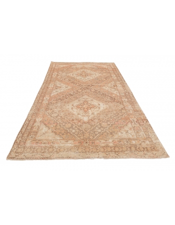 Distressed Antique Khotan Wool Rug - 5`4