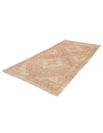 Distressed Antique Khotan Wool Rug - 5`4