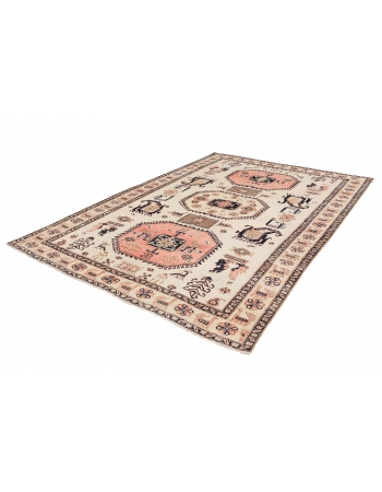 Unique Antique Hareez Wool Rug - 7`0