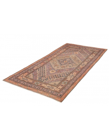 Distressed Antique Wool Khotan Rug - 4`2