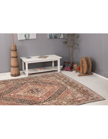 Distressed Antique Wool Khotan Rug - 6`7