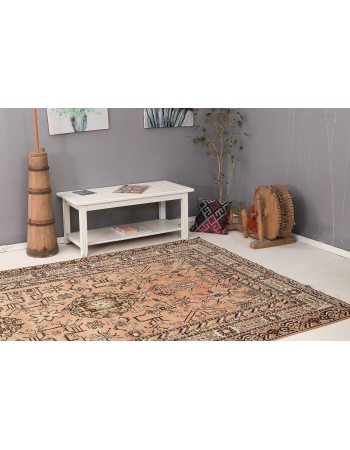 Large Antique Khotan Wool Rug - 6`7