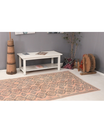 Decorative Vintage Afghan Wool Rug - 4`8