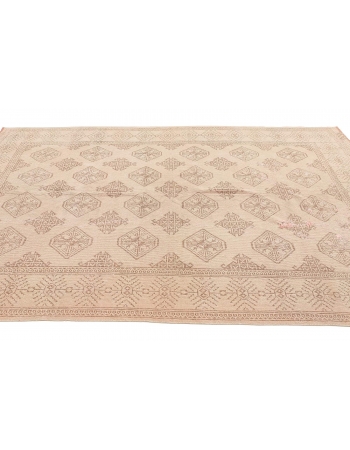 Washed Out Vintage Afghan Wool Rug - 6`6