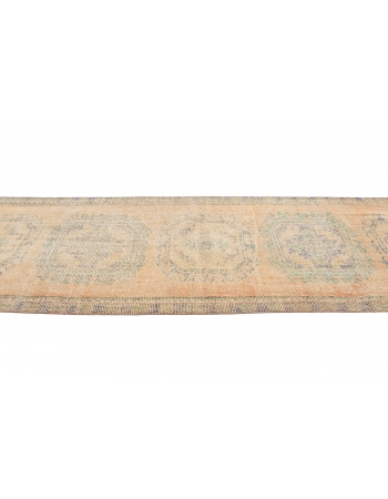 Vintage Distressed Turkish Oushak Rug - 3`11