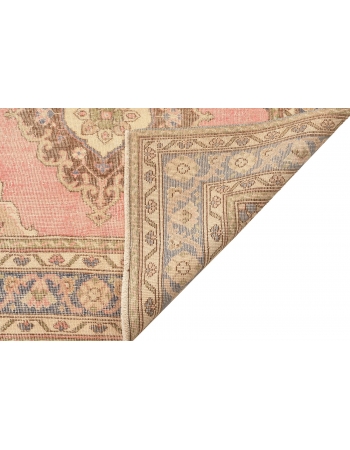 Vintage Turkish Distressed Area Rug - 4`7