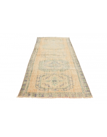 Washed Out Vintage Oushak Rug - 3`10