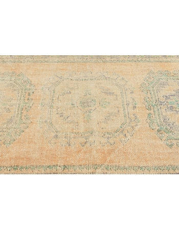 Washed Out Vintage Oushak Rug - 3`10