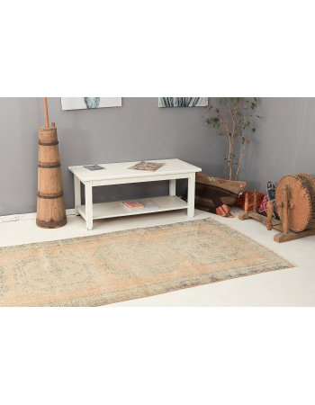 Washed Out Vintage Oushak Rug - 3`10