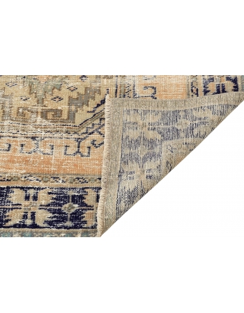 Distressed Vintage Turkish Oushak Rug - 4`3