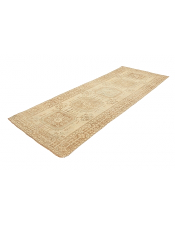 Washed Out Vintage Oushak Rug - 4`1