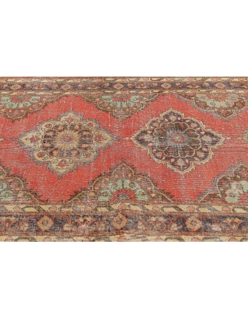 Vintage Worn Turkish Konya Rug - 4`9