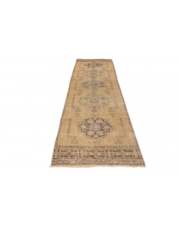 Vintage Decorative Turkish Oushak Runner - 2`11