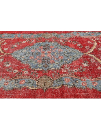 Vintage Decorative Turkish Oushak Rug - 5`11