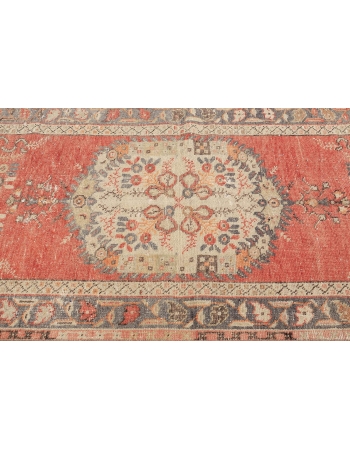 Vintage Small Turkish Oushak Rug - 3`1