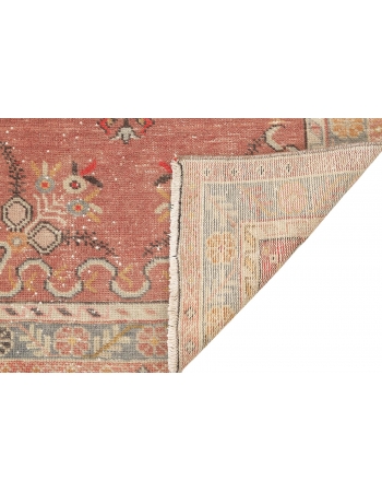 Faded Small Vintage Oushak Rug - 2`11