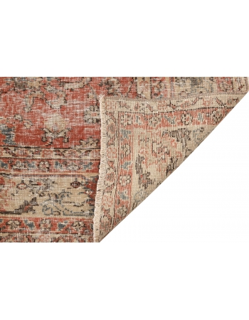 Floral Vintage Turkish Oushak Rug - 6`3