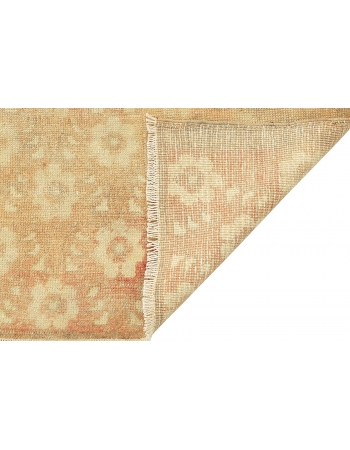 Washed Out Vintage Wool Kars Rug - 5`9