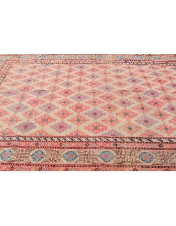 Pink & Blue Antique Khotan Rug - 7`1