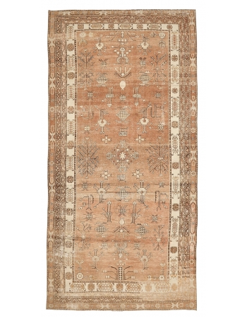 Antique Decorative Khotan Wool Rug - 6`6" x 13`1"