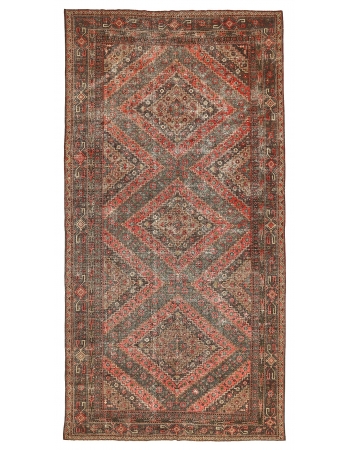Antique Decorative Khotan Wool Rug - 6`7" x 13`0"