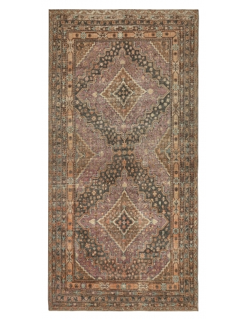 Antique Distressed Khotan Wool Rug - 6`1