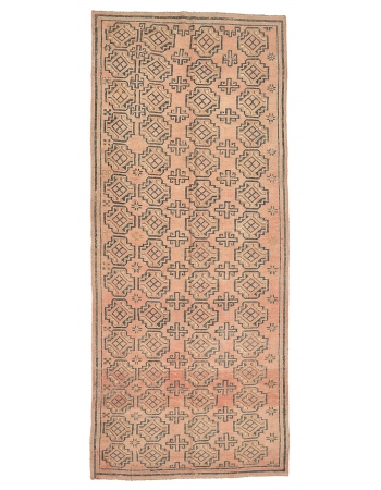 Decorative Vintage Afghan Wool Rug - 4`8