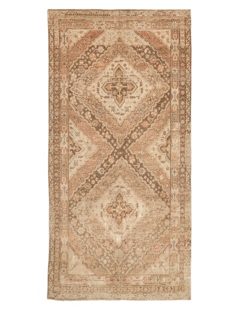 Distressed Antique Khotan Wool Rug - 5`4