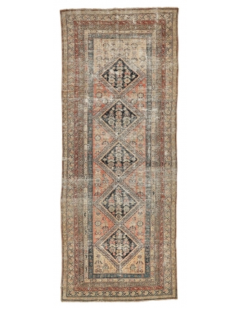 Distressed Antique Malayer Rug - 4`5