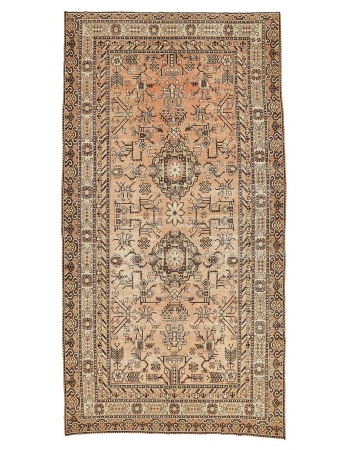 Large Antique Khotan Wool Rug - 6`7" x 12`8"