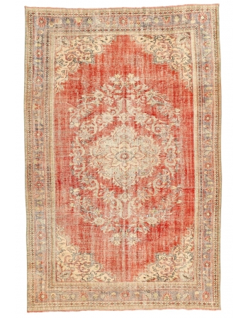 Large Vintage Turkish Oushak Rug - 8`2" x 13`3"