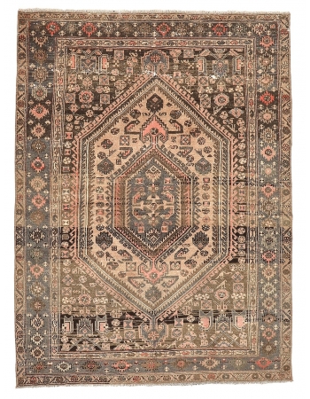 Vintage Decorative Tabriz Wool Rug - 4`7" x 6`1"