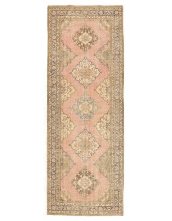 Vintage Turkish Distressed Area Rug - 4`7